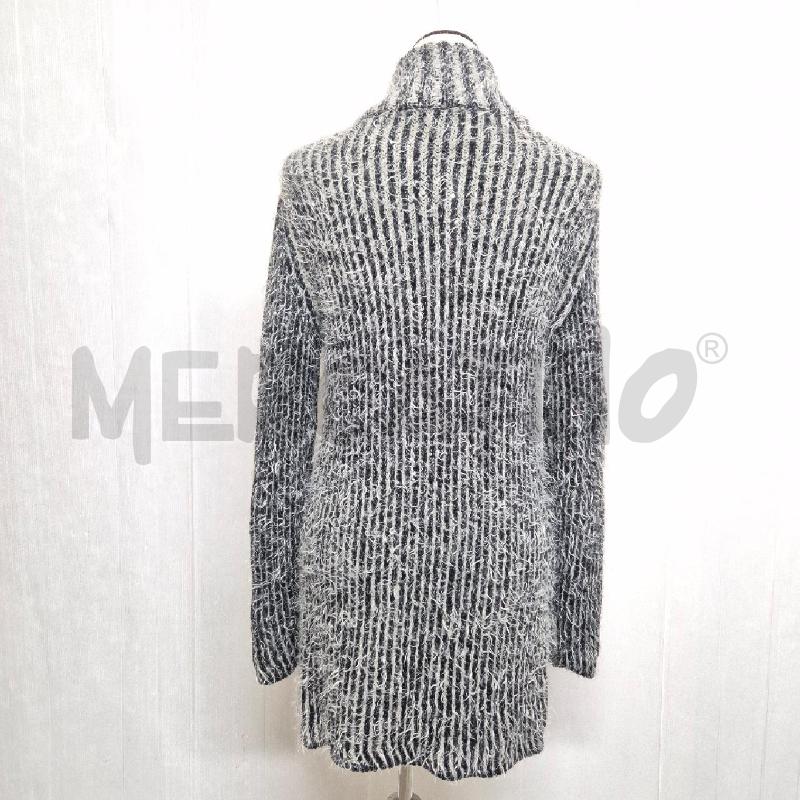 CAPPOTTO O CARDIGAN DONNA MANILA GRACE CON CERNIERA GRIGIO NERO PELOSO | Mercatino dell'Usato Cervia 3