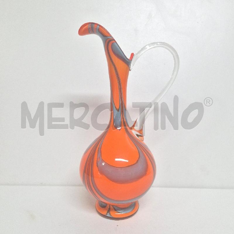 CARAFFA ARANCIONE GRIGIA MANICO TRASPARENTE H 35 | Mercatino dell'Usato Cervia 1
