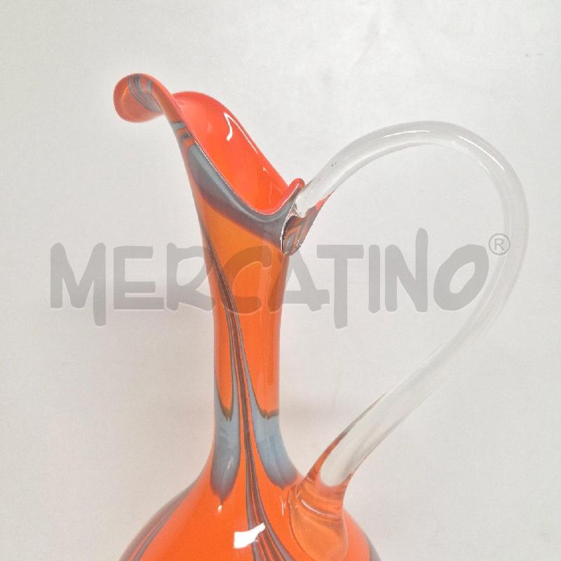 CARAFFA ARANCIONE GRIGIA MANICO TRASPARENTE H 35 | Mercatino dell'Usato Cervia 3