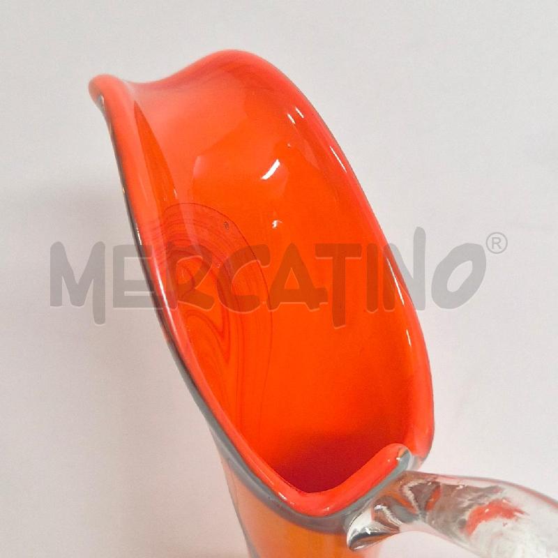 CARAFFA ARANCIONE GRIGIA MANICO TRASPARENTE H 35 | Mercatino dell'Usato Cervia 4