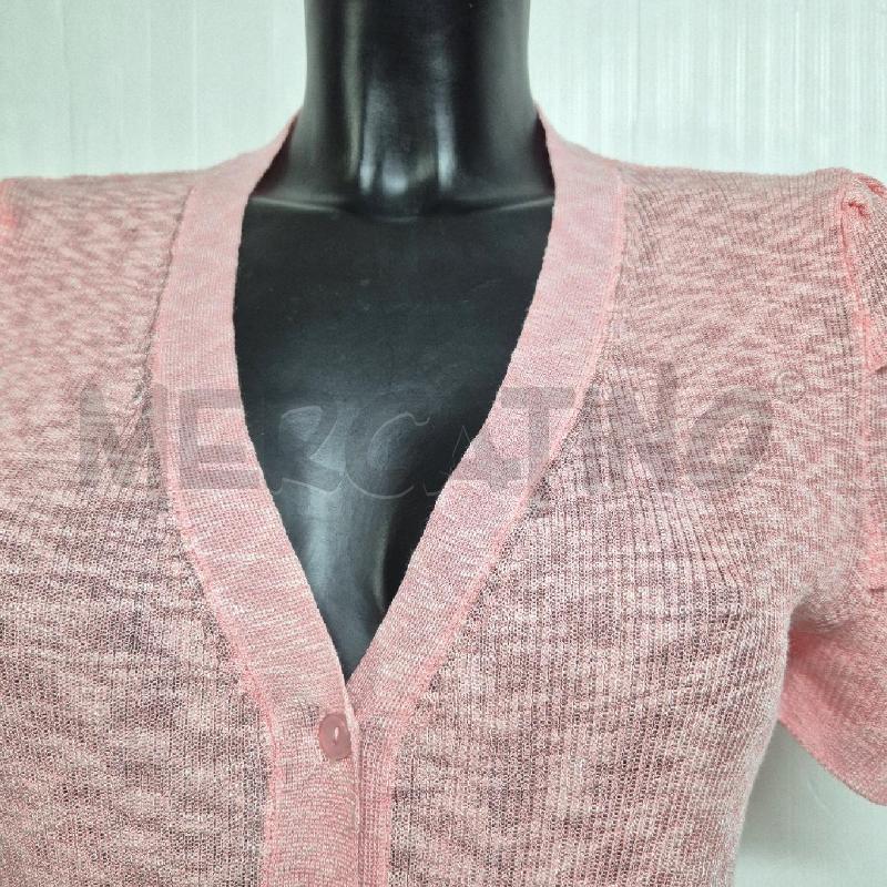 CARDIGAN DONNA ANONYME ROSA MELANGE MEZZA MANICA | Mercatino dell'Usato Cervia 2