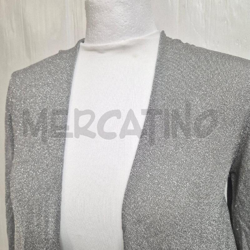 CARDIGAN DONNA LUISA SPAGNOLI GRIGIA LUREX | Mercatino dell'Usato Cervia 2