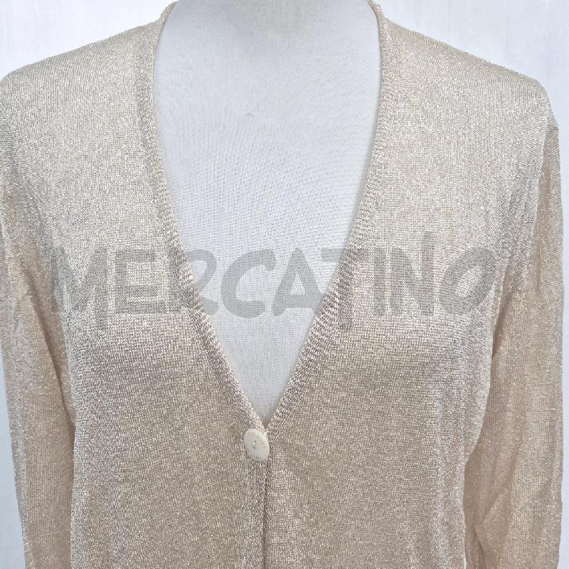 CARDIGAN DONNA LUNGO LUREX DORATO TWIN SET | Mercatino dell'Usato Cervia 2
