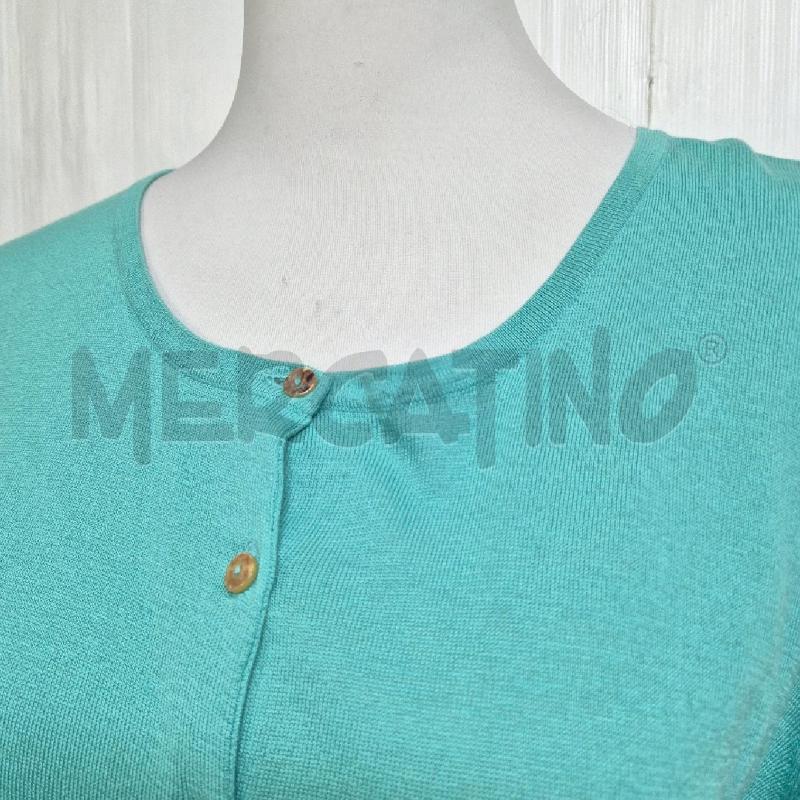 CARDIGAN DONNA MALIPARMI ACQUAMARINA SETA/COTONE | Mercatino dell'Usato Cervia 2