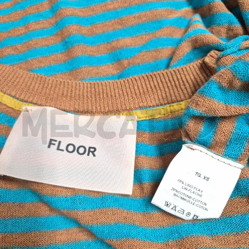 CASACCA DONNA FLOOR RIGHE TURCHESI BEIGE | Mercatino dell'Usato Cervia 5