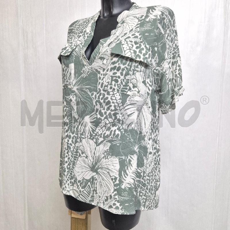 CASACCA DONNA FRACOMINA SALVIA BIANCA FLOREALE | Mercatino dell'Usato Cervia 3