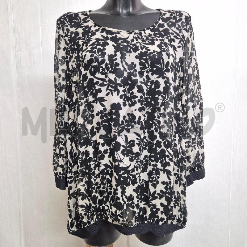 CASACCA DONNA LIVIANA CONTI GHIACCIO FIORI NERI | Mercatino dell'Usato Cervia 1