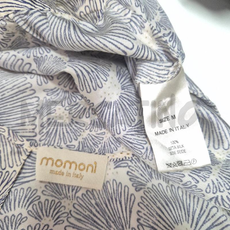 CASACCA DONNA MOMOMÌ BEIGE FIORI BLU  100% SETA | Mercatino dell'Usato Cervia 5