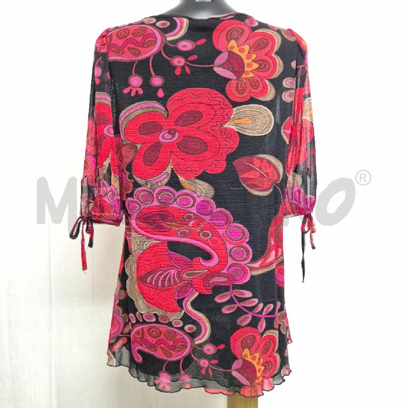 CASACCA DONNA SISTE'S NERA FIORI ROSSI FUCSIA TORTORA | Mercatino dell'Usato Cervia 4