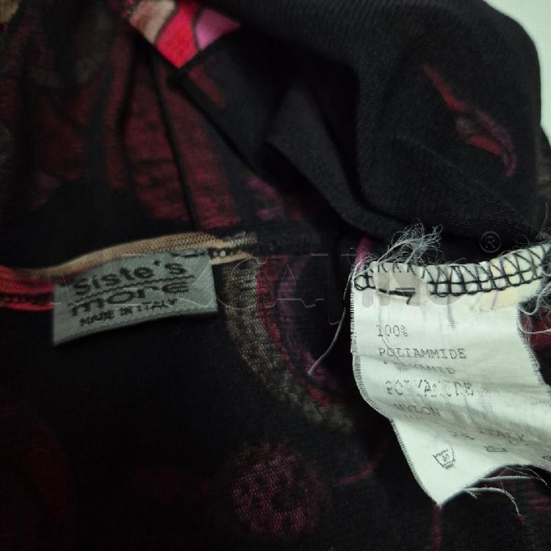 CASACCA DONNA SISTE'S NERA FIORI ROSSI FUCSIA TORTORA | Mercatino dell'Usato Cervia 5