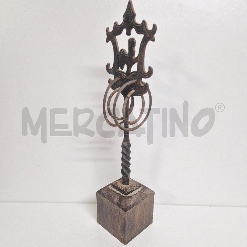 CAVEJA IN METALLO BASE LEGNO | Mercatino dell'Usato Cervia 5