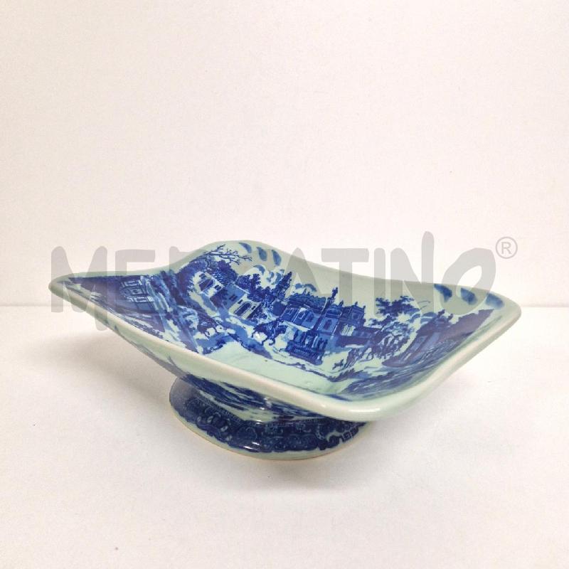 CENTROTAVOLA RETTANGOLARE BLU CREMA STILE DELFTS | Mercatino dell'Usato Cervia 4