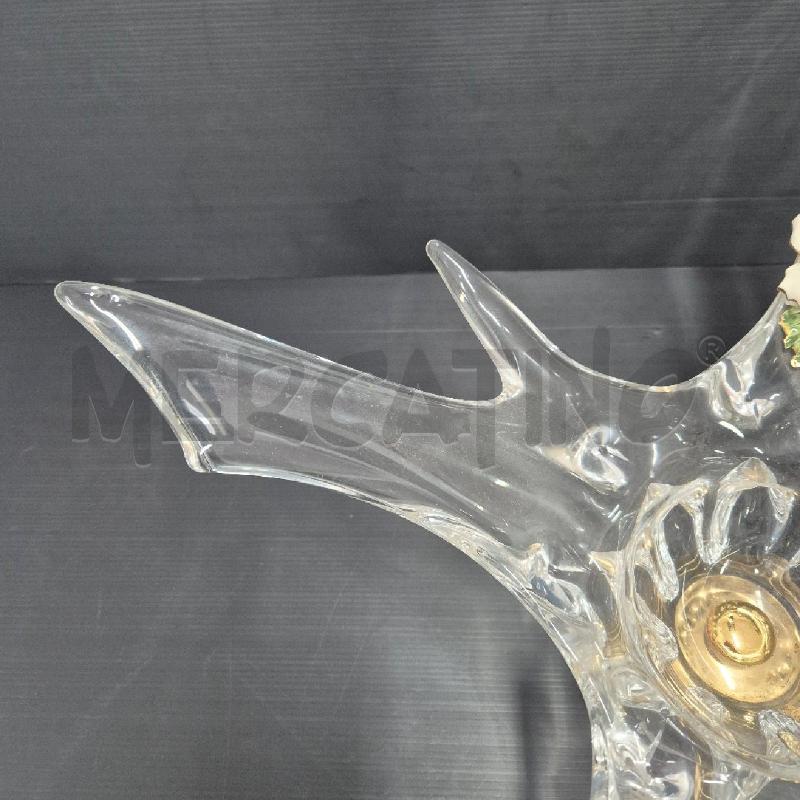CENTROTAVOLA VETRO FIORE LATERALE CERAMICA | Mercatino dell'Usato Cervia 5