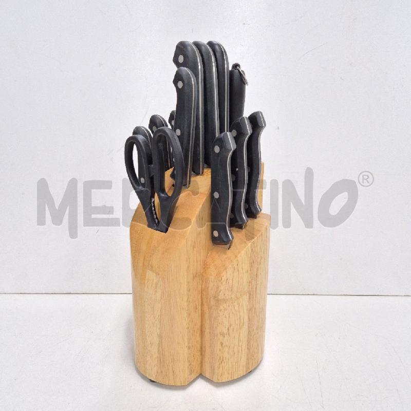 CEPPO LEGNO CON COLTELLI  FRUTTA NATURA | Mercatino dell'Usato Cervia 1