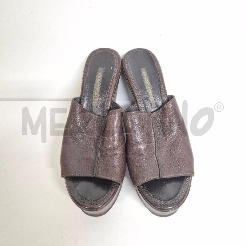 CIABATTE DONNA ZEPPA MARRONE STUDIO POLLINI | Mercatino dell'Usato Cervia 2
