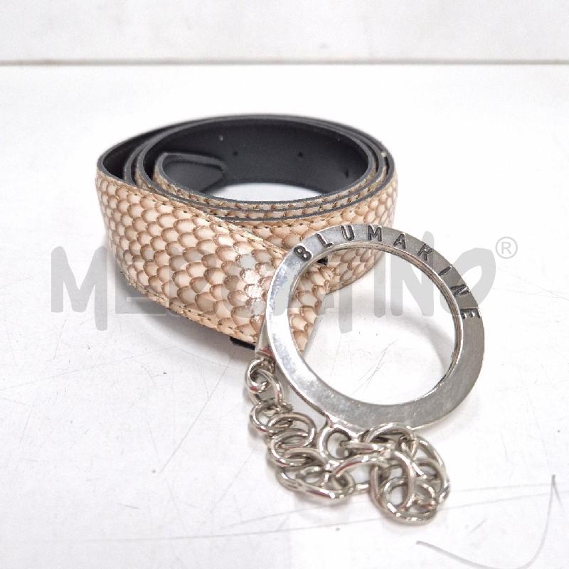 CINTURA DONNA BLUMARINE STAMPA RETTILE BEIGE | Mercatino dell'Usato Cervia 1