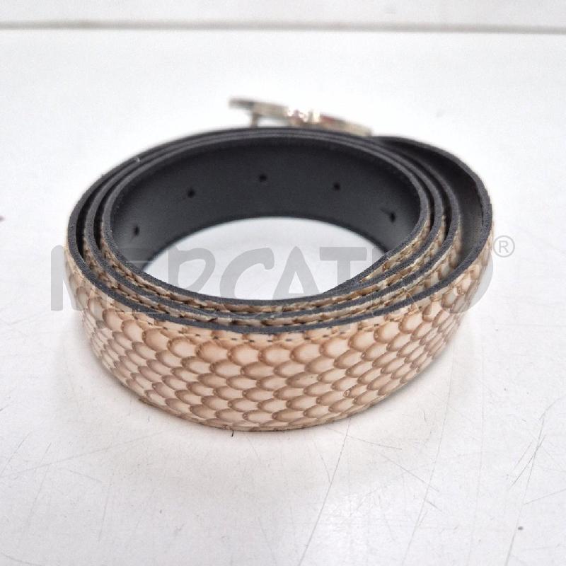 CINTURA DONNA BLUMARINE STAMPA RETTILE BEIGE | Mercatino dell'Usato Cervia 2