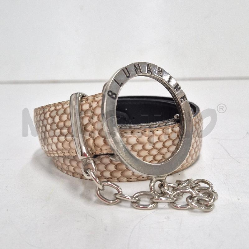 CINTURA DONNA BLUMARINE STAMPA RETTILE BEIGE | Mercatino dell'Usato Cervia 3