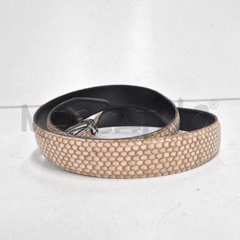 CINTURA DONNA BLUMARINE STAMPA RETTILE BEIGE | Mercatino dell'Usato Cervia 4