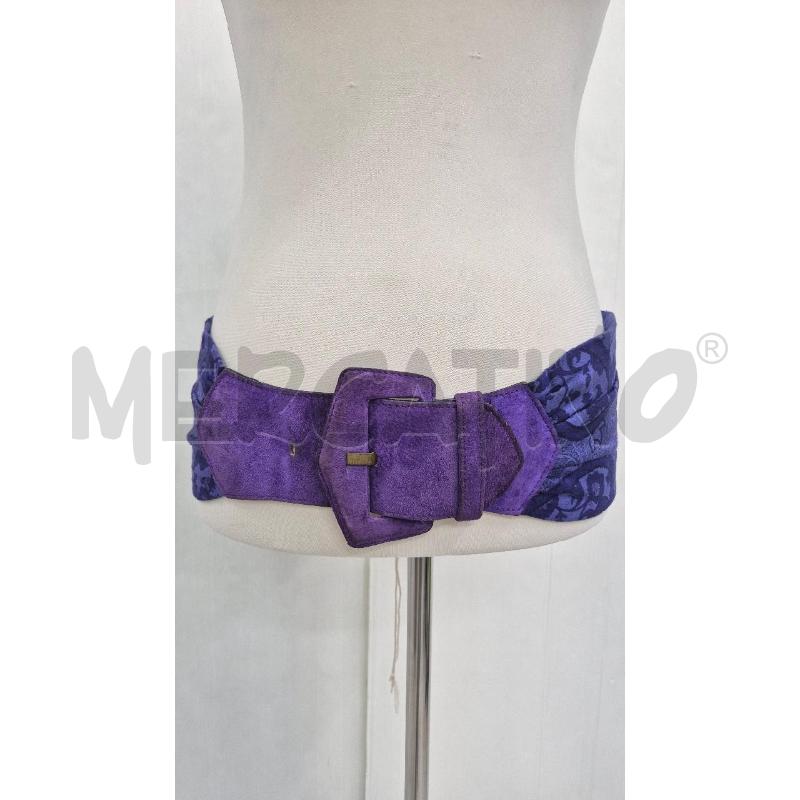 CINTURA DONNA BYBLOS VIOLA E PELLE SCAMOSCIATA | Mercatino dell'Usato Cervia 1
