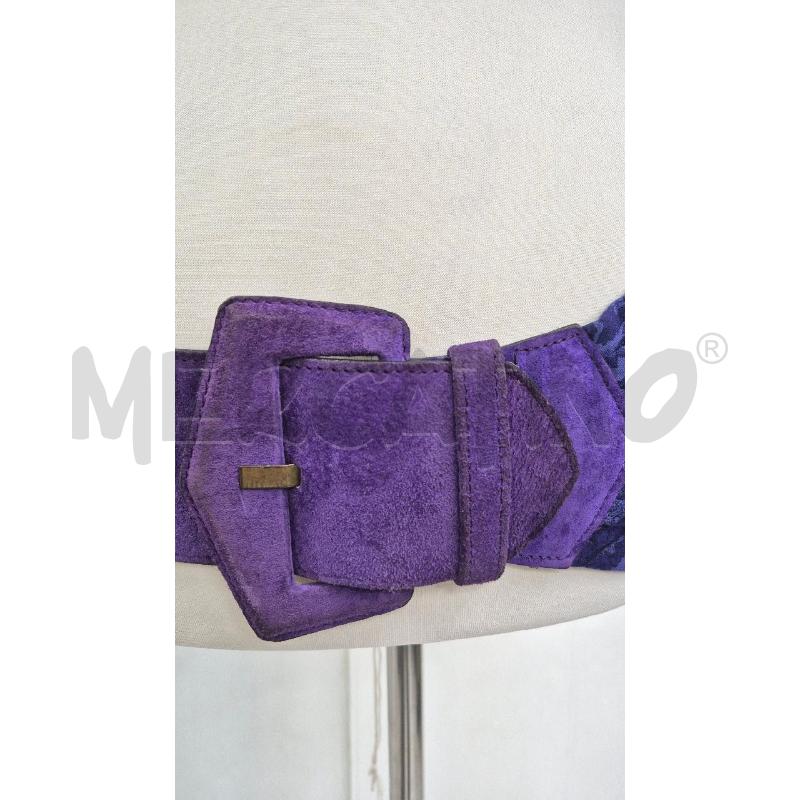 CINTURA DONNA BYBLOS VIOLA E PELLE SCAMOSCIATA | Mercatino dell'Usato Cervia 2