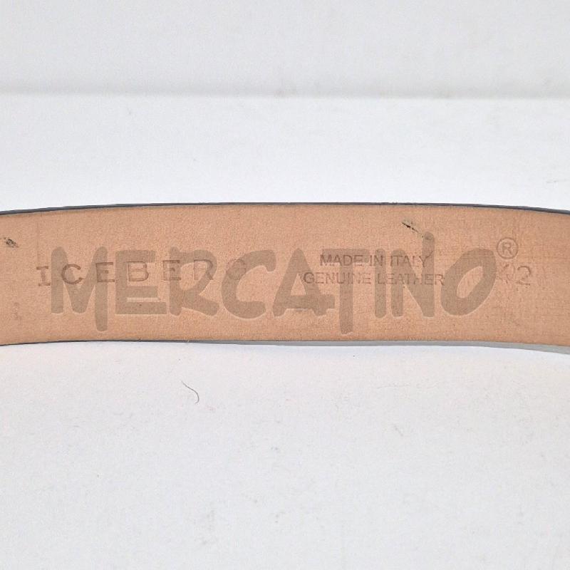 CINTURA DONNA ICEBERG NERA PELLE | Mercatino dell'Usato Cervia 5