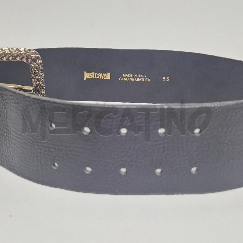 CINTURA DONNA JUSTCAVALLI NERA LARGA | Mercatino dell'Usato Cervia 4