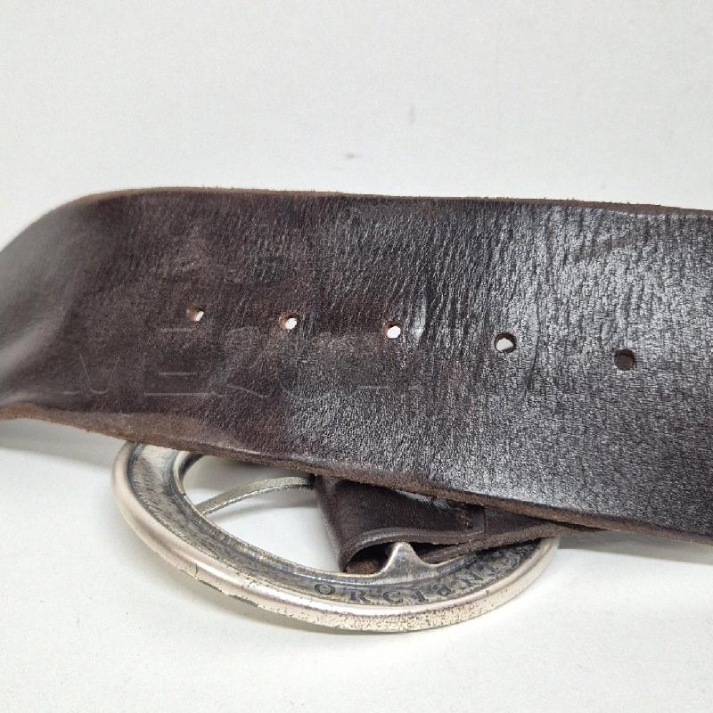 CINTURA DONNA ORCIANI PELLE MARONE FIBBIA CERCHIO CON FIORI | Mercatino dell'Usato Cervia 3
