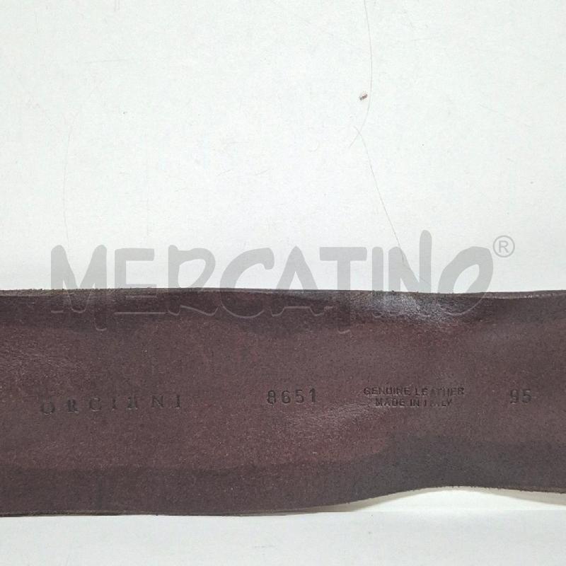 CINTURA DONNA ORCIANI PELLE MARONE FIBBIA CERCHIO CON FIORI | Mercatino dell'Usato Cervia 5