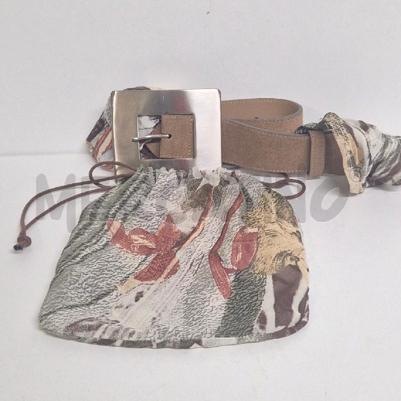 CINTURA DONNA TESSUTO FOULARD VERDE MARR IONSERTO TABACCO | Mercatino dell'Usato Cervia 5
