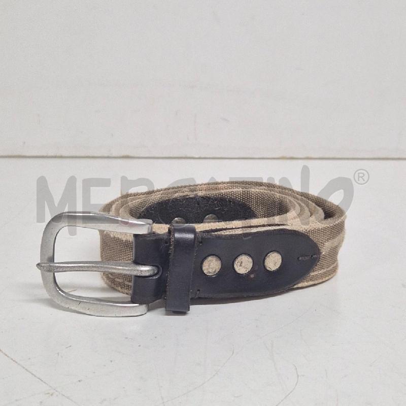 CINTURA UNISEX ORCIANI BEIGE STOFFA E PELLE | Mercatino dell'Usato Cervia 1