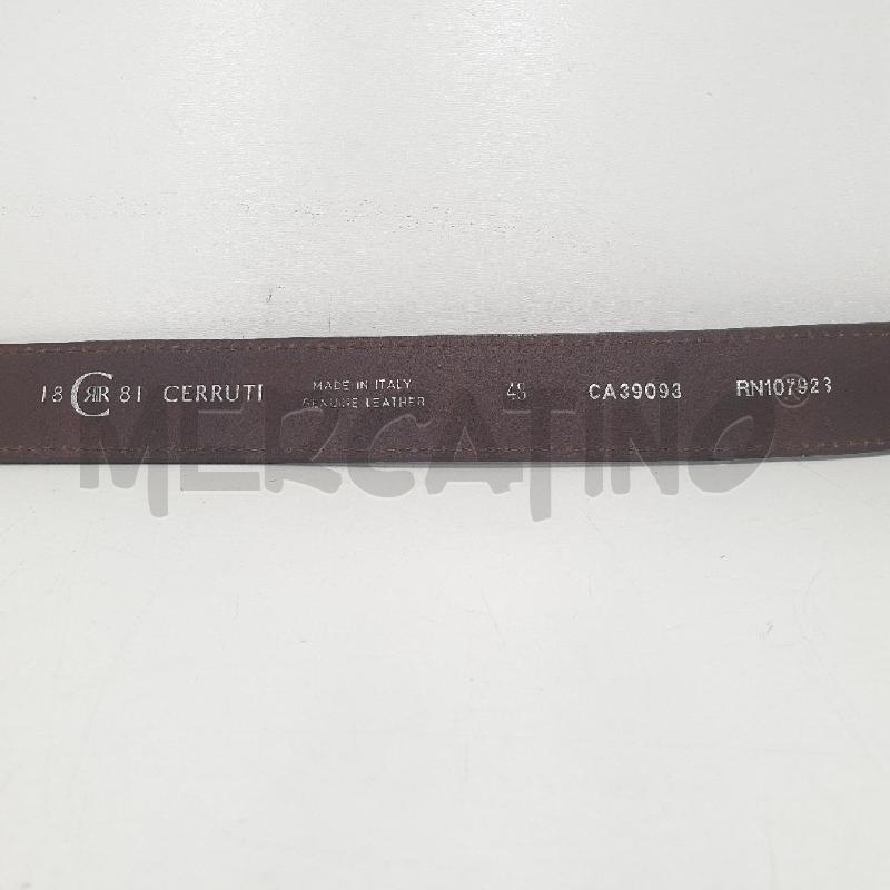 CINTURA UOMO CERRUTI MARRONE | Mercatino dell'Usato Cervia 4