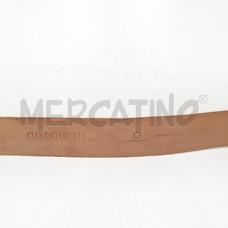 CINTURA UOMO CLAUDIO ORCIANI PELLE STAMPA COCCODRILLO | Mercatino dell'Usato Cervia 5
