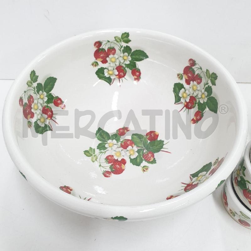 CIOTOLA CON 6 CIOTOLINE PORTMEIRION ENGLAND POTTERY RETRO STYLE | Mercatino dell'Usato Cervia 2