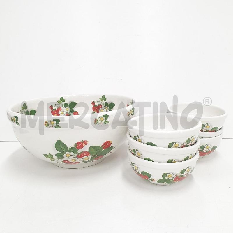 CIOTOLA  CON 6 CIOTOLE PORTMEIRION POTTERY ENGLAND RETRO STYLE | Mercatino dell'Usato Cervia 1