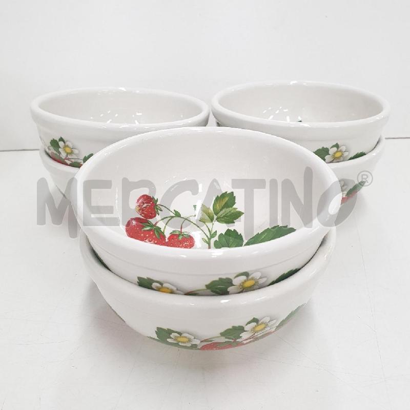 CIOTOLA  CON 6 CIOTOLE PORTMEIRION POTTERY ENGLAND RETRO STYLE | Mercatino dell'Usato Cervia 3
