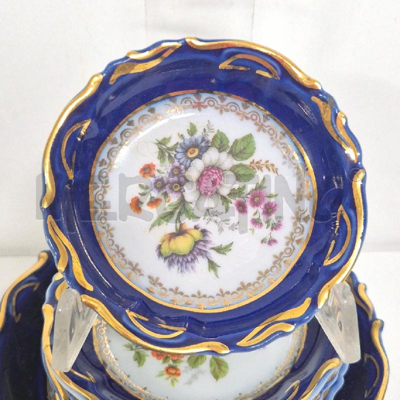 CIOTOLINA +6 PIATTINI BIANCO BLU FIORI CLUJ ROMANIA | Mercatino dell'Usato Cervia 2