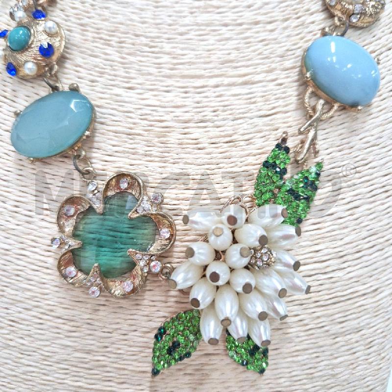 COLLANA BETSET JOHNSON AZZURRO BIANCO | Mercatino dell'Usato Cervia 2
