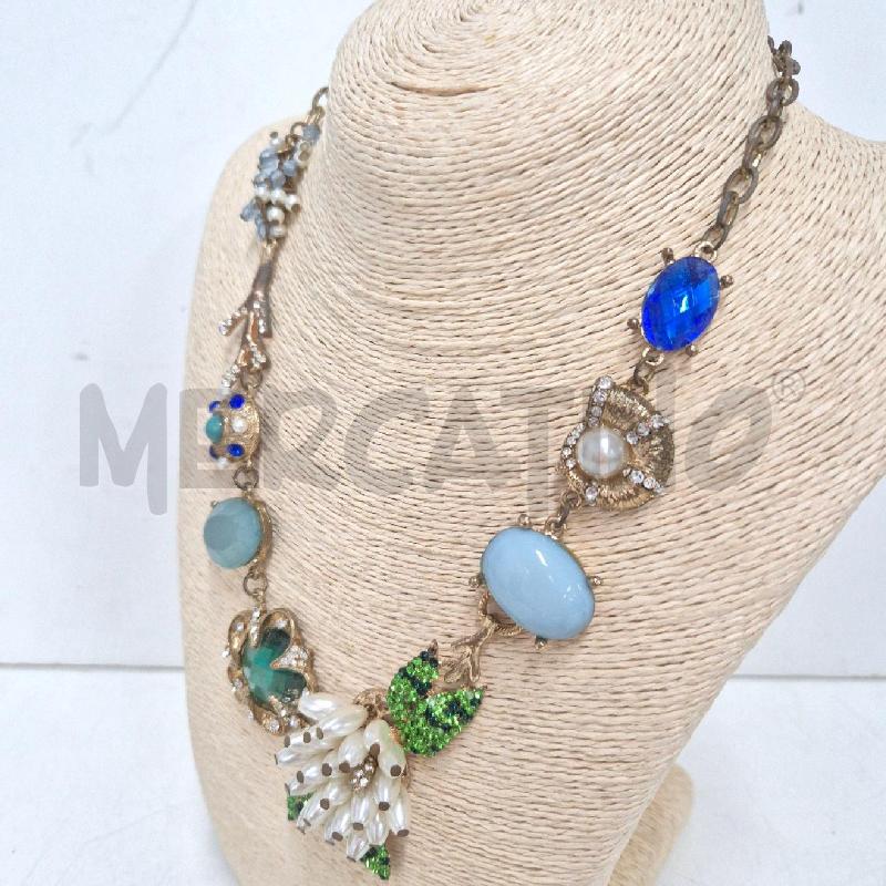 COLLANA BETSET JOHNSON AZZURRO BIANCO | Mercatino dell'Usato Cervia 4