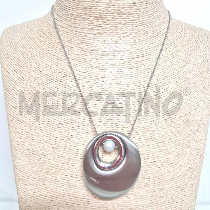 COLLANA BREIL OVALE CON PERLA | Mercatino dell'Usato Cervia 1