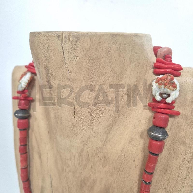 COLLANA CINDRI CORALLO STELLE MARINE VERDI | Mercatino dell'Usato Cervia 3
