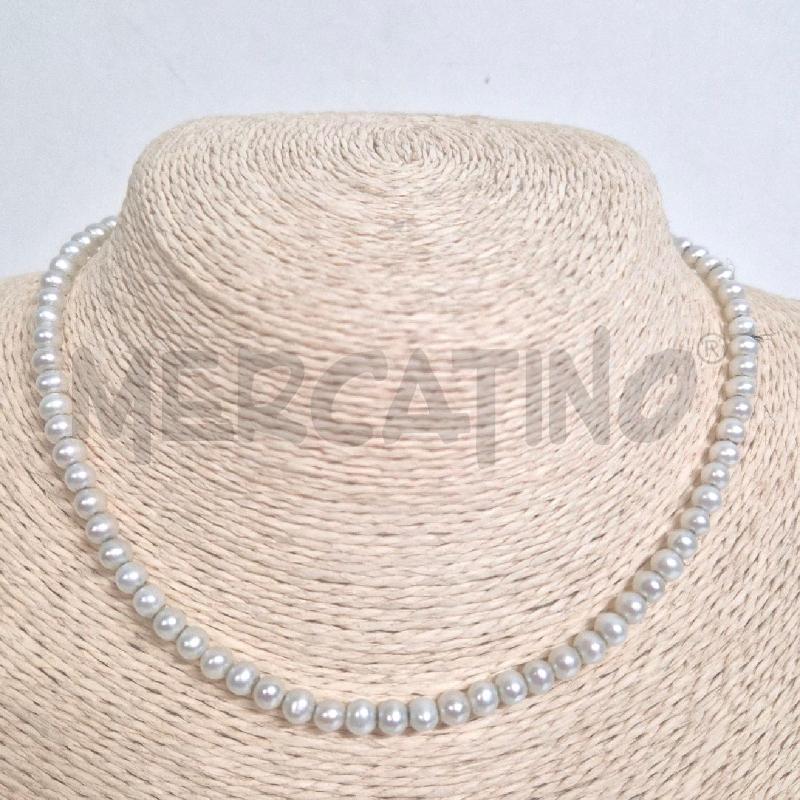 COLLANA GIROCOLLO CON PERLE COLTIVATE  | Mercatino dell'Usato Cervia 1