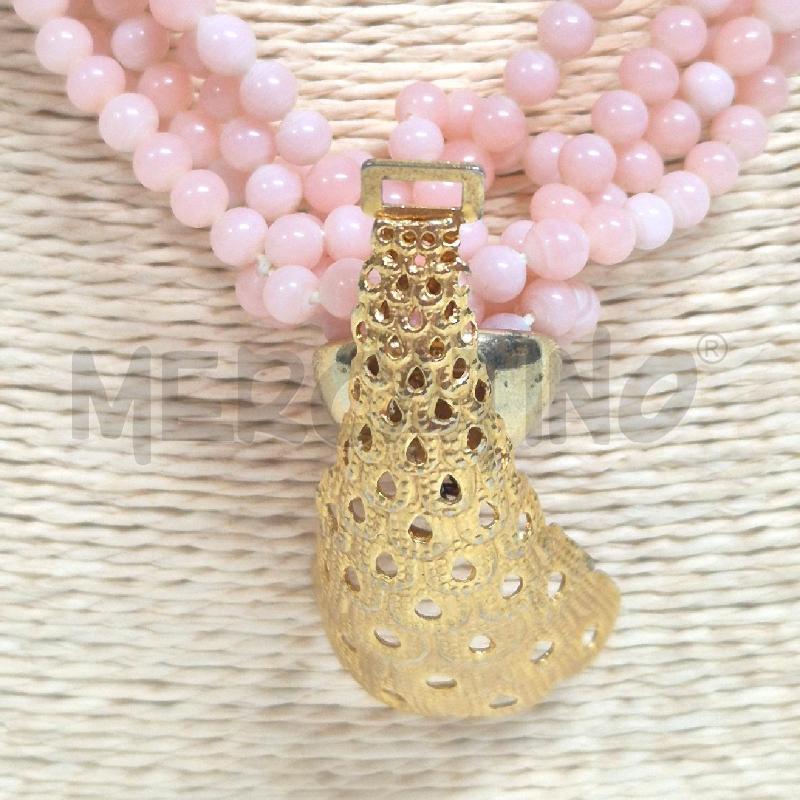 COLLANA GIROCOLLO MULTIFILI OPALE ROSA | Mercatino dell'Usato Cervia 2
