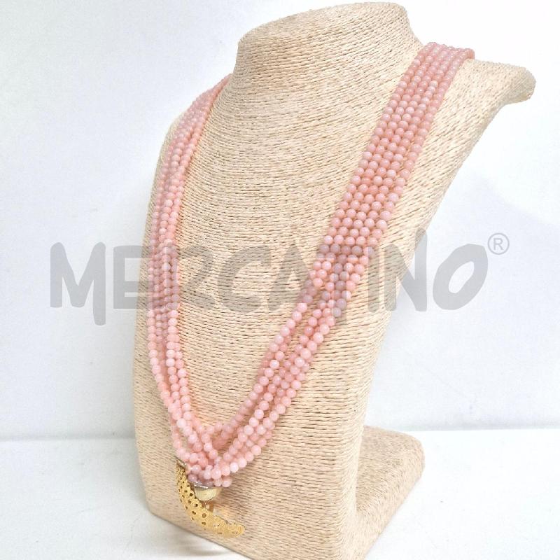 COLLANA GIROCOLLO MULTIFILI OPALE ROSA | Mercatino dell'Usato Cervia 3