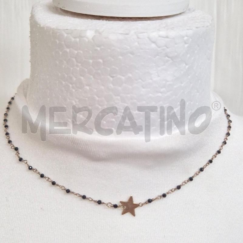 COLLANA MAMAN ET SOPHIE PERLINE NERA E STELLA | Mercatino dell'Usato Cervia 1