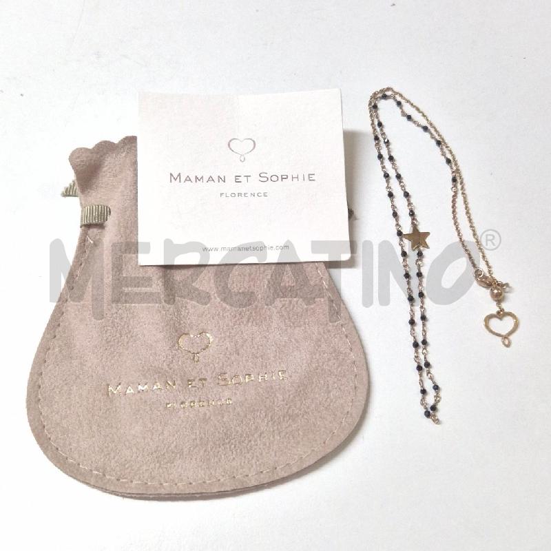COLLANA MAMAN ET SOPHIE PERLINE NERA E STELLA | Mercatino dell'Usato Cervia 5