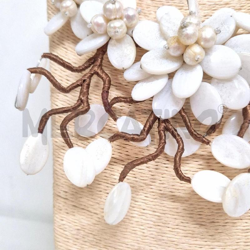 COLLANA OTTAVIANI CON FIORI BIANCHI | Mercatino dell'Usato Cervia 3