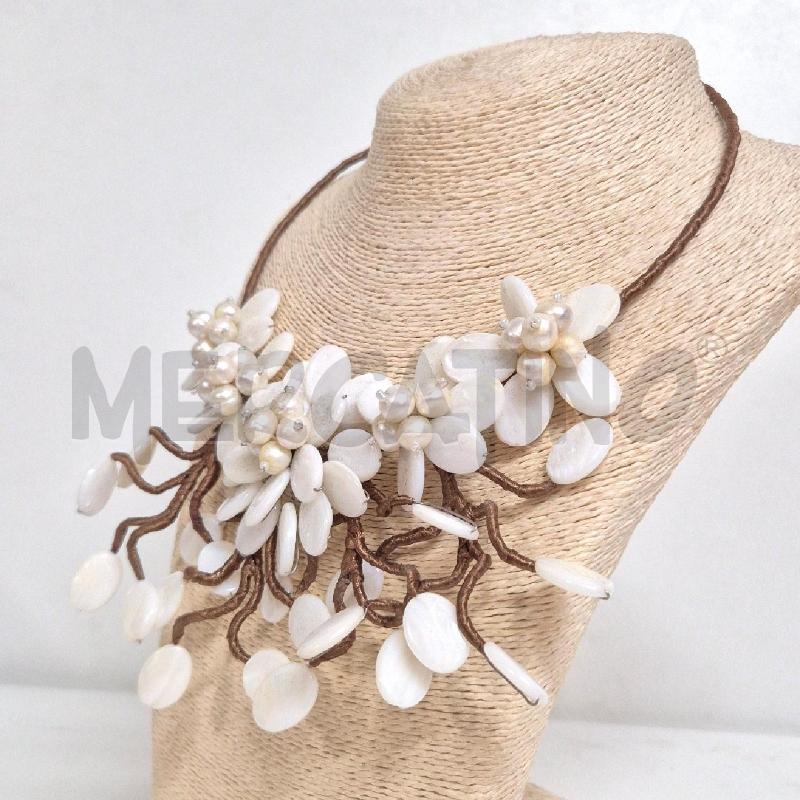 COLLANA OTTAVIANI CON FIORI BIANCHI | Mercatino dell'Usato Cervia 4