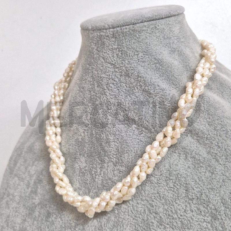 COLLANA PERLE FIUME 4 FILI TORCIGLIONE | Mercatino dell'Usato Cervia 4
