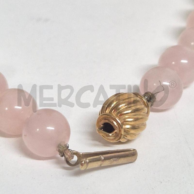 COLLANA PERLINE QUARZO ROSA SUSTA | Mercatino dell'Usato Cervia 5